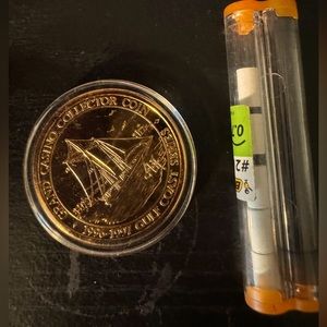 Grand Casino collectors coin in case 1995-1997 Gulf Coast Series
